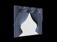 室内装饰建筑部件之窗帘-0013D模型