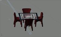 室内装饰家具桌椅组合273D模型