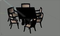 室内装饰家具桌椅组合253D模型