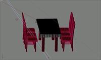 室内装饰家具桌椅组合603D模型