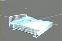 室内装饰家具床B-073D模型