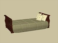 传统家具-2床3D模型d-011