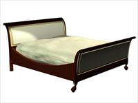 传统家具-2床3D模型d-014