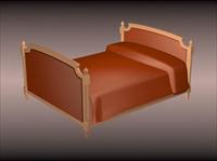 传统家具-2床3D模型D-018