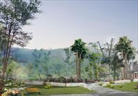 私家别墅庭院景观绿化方案效果图－PSD分层素材模板
