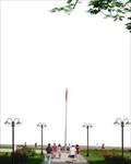 城市广场景观方案效果图——PSD分层模板素材