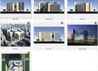 市区住宅小区建筑设计3DMAX模型文件加PSD分层素材模板全套完整资料