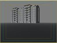 多层住宅建筑3DMAX建筑模型带材质